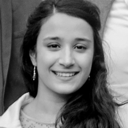 Maria Overy Headshot 449×449 BW